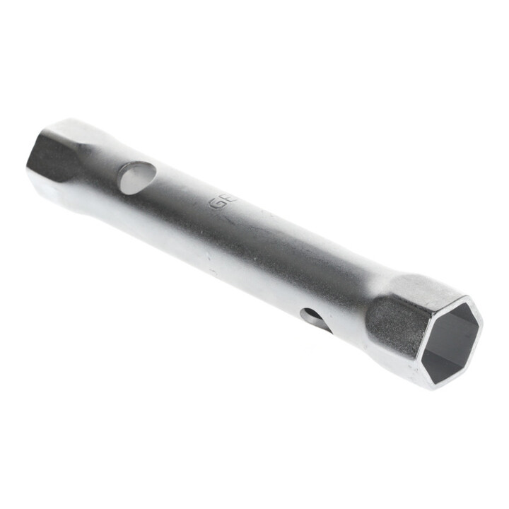 Gedore Dubbele steeksleutel, 20 + 22 mm, 6-kant, 165 mm lang, gereedschap voor moeren KFZ, 26 R 20x22, verchroomd staal