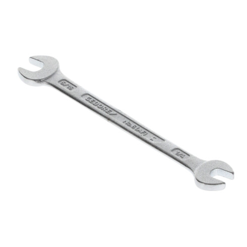 Gedore Dubbele steeksleutel, SW 1/4''+5/16'', inch, plat, 122 mm lang, 6 1/4x5/16AF