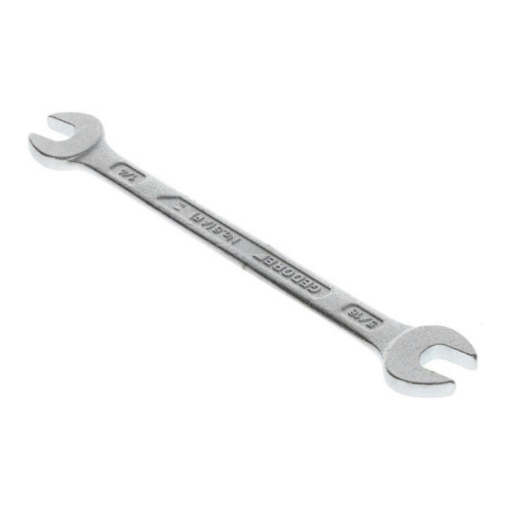 Gedore Dubbele steeksleutel, SW 1/4''+5/16'', inch, plat, 122 mm lang, 6 1/4x5/16AF