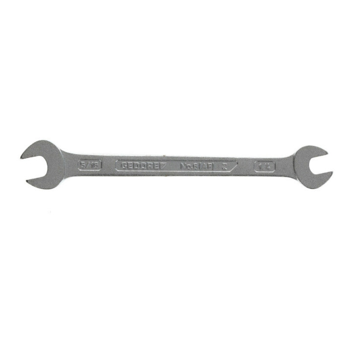 Gedore Dubbele steeksleutel, SW 1/4''+5/16'', inch, plat, 122 mm lang, 6 1/4x5/16AF