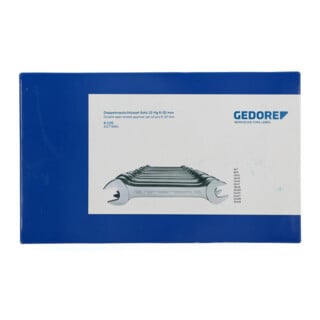 Gedore dubbele steeksleutelset 12 delig 6x7 - 30x32 mm