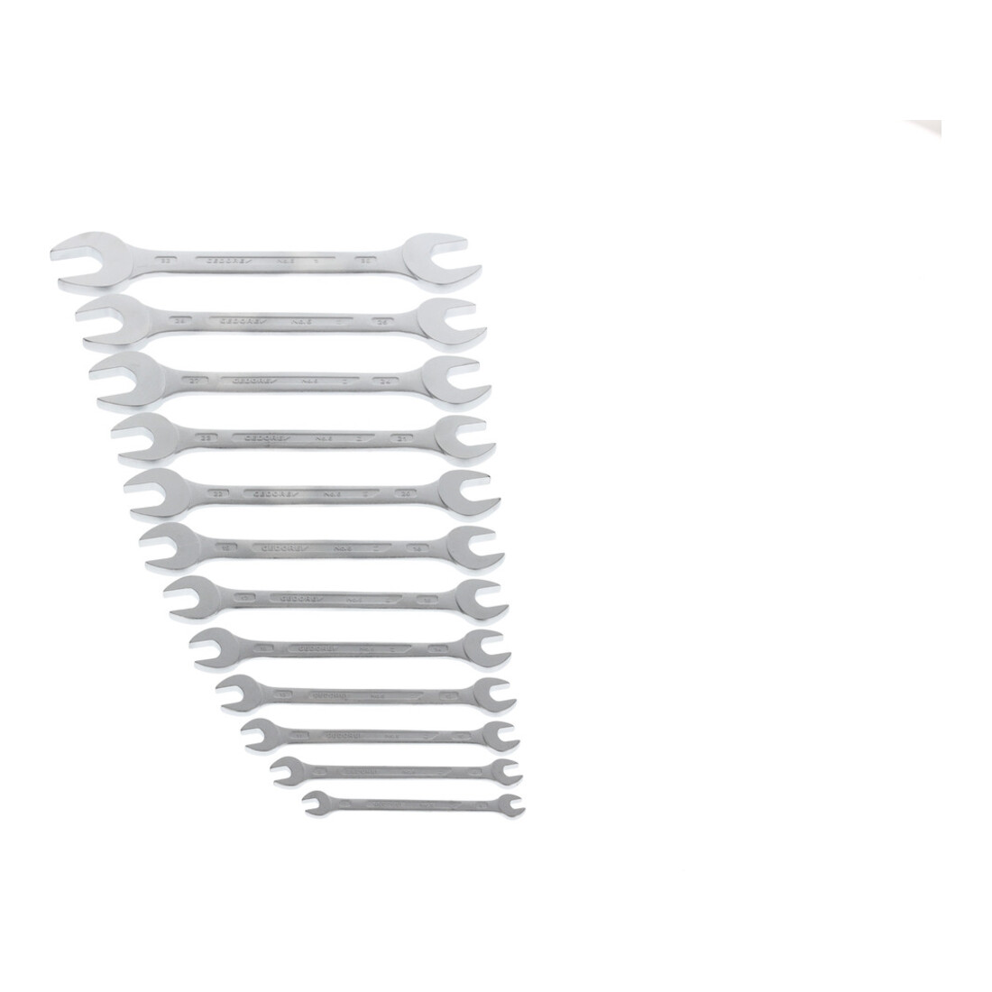 Gedore dubbele steeksleutelset 12 delig 6x7 - 30x32 mm