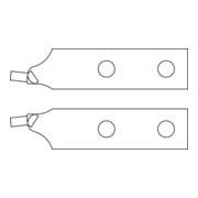 Gedore E-8000 A 6 Vervangende rechte punten set Ø 4,5 mm