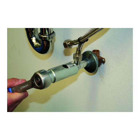 Gedore Eckventil-Steckschlüssel, Nuss, 1/2'' 10 mm Antrieb, Innen-Ø 27 mm, Werkzeug, 314000, Stahl verzinkt