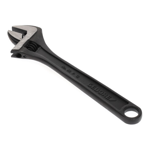 Gedore Einmaulschlüssel verstellbar, Spannweite 36 mm (1.7/16 Zoll), Einstellskala, schwedisch, phosphatiert, 60 P 12