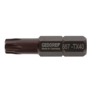 Gedore Embout de tournevis Bit intérieur TX, SW T40, 5/16", 8 mm, outil, 887 TX T40-5