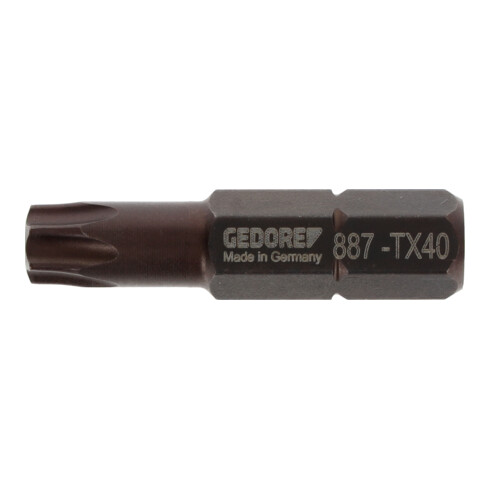 Gedore Embout de tournevis Bit intérieur TX, SW T40, 5/16", 8 mm, outil, 887 TX T40