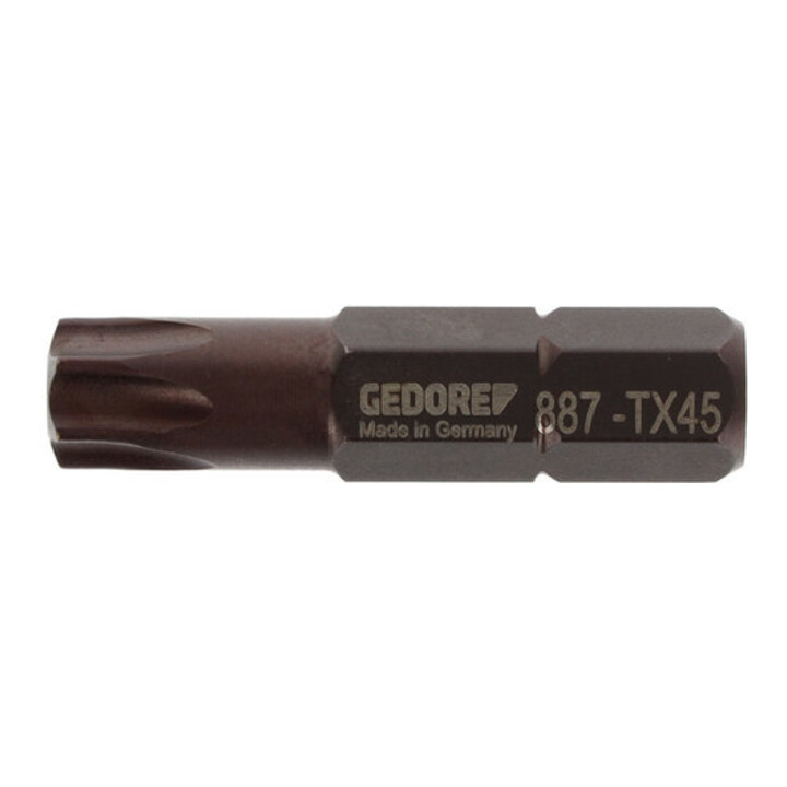 Gedore Embout DIN3126C8 T45 x 35mm en acier spécial vanadium brunifié