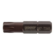 Gedore Embout tournevis Bit TX intérieur, SW T45, 5/16", 8 mm, outil, 887 TX T45-4