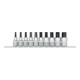 Gedore Embouts de tournevis 1/2 avec rail, 10 pièces R62558010-1