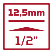Gedore Embouts de tournevis 1/2 + rail 10 pièces R62558110-3
