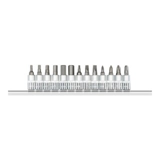 Gedore Embouts de tournevis 1/4 + barrettes 13 pièces R48008013