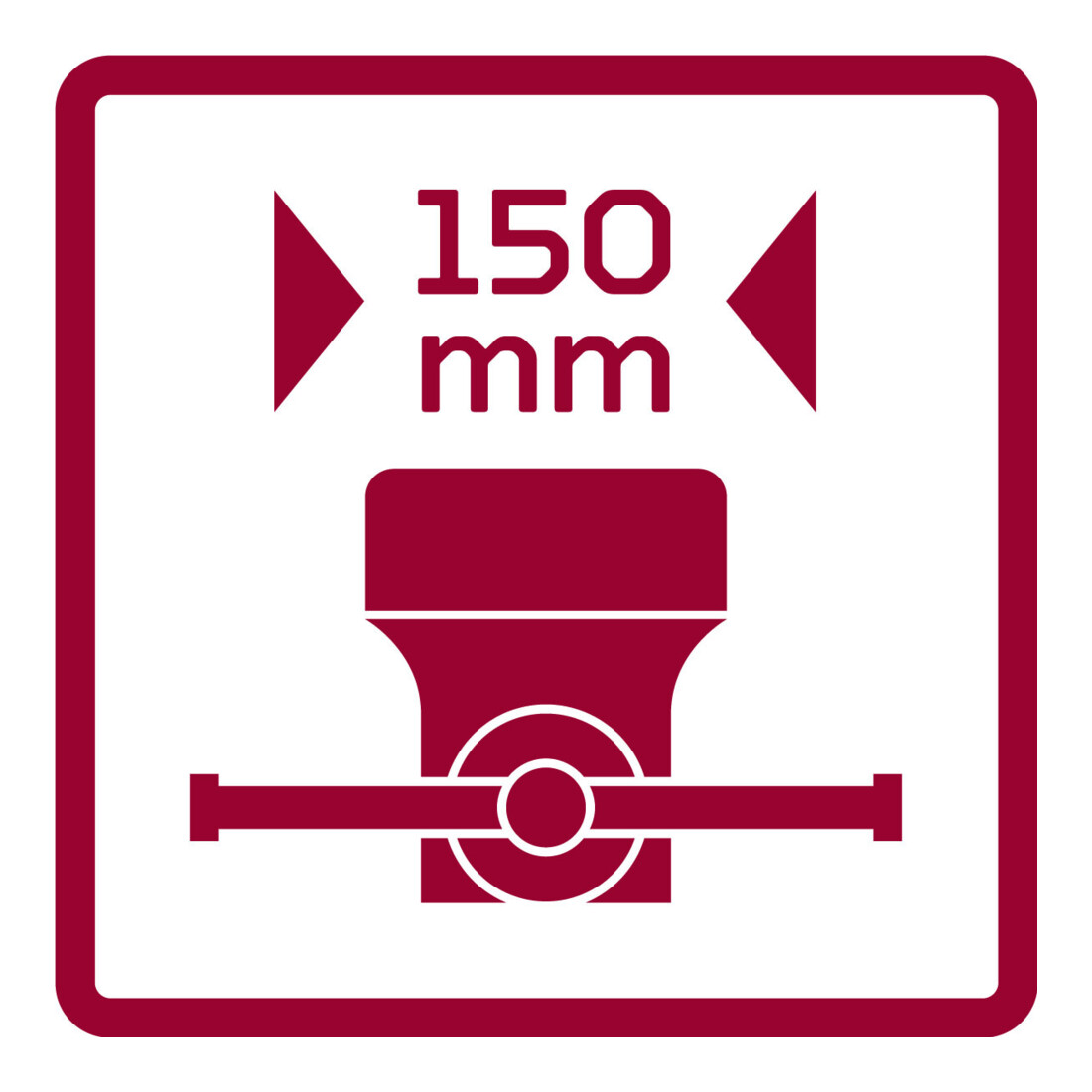 Gedore Etau Rouge Mâchoire-B.150mm rotatif 14kg