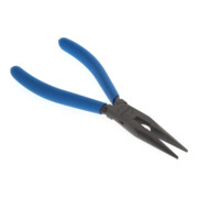 Gedore Flachrundzange, lange Backen, gezahnt, gerade, induktiv gehärtet, Antirutsch-Griff, Länge 160 mm, 8132-160 TL-2