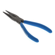 Gedore Flachrundzange, lange Backen, gezahnt, gerade, induktiv gehärtet, Antirutsch-Griff, Länge 160 mm, 8132-160 TL-5