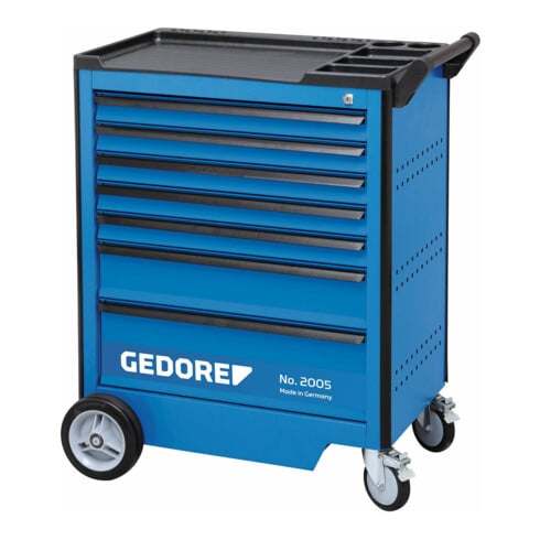 Gedore gereedschapswagen met 7 laden (B 640 x D 400 mm)