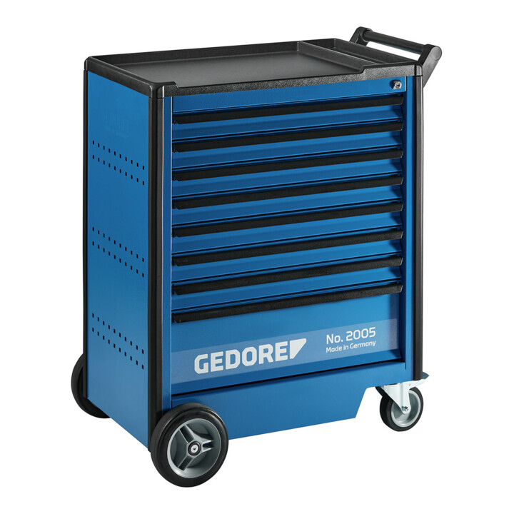 Gedore gereedschapswagen met 8 laden (B 640 x D 400 mm)