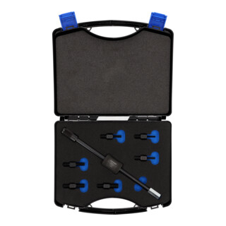 Gedore Gewindeadapterset met schuifhamer, set voor 1-gat toepassingen, 6 adapters M10-M4 tot M10-M12, 1.81/K-1