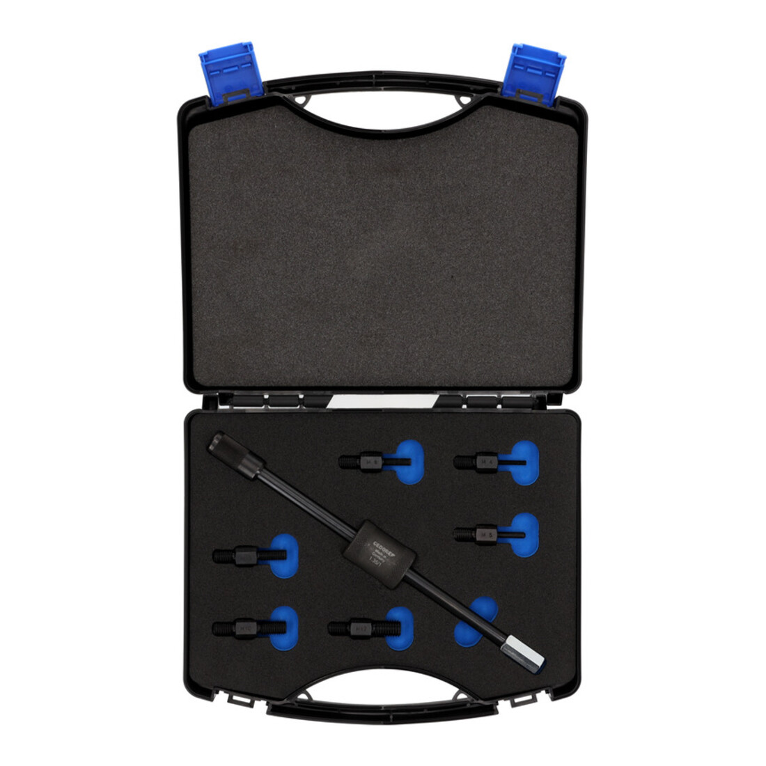 Gedore Gewindeadapterset met schuifhamer, set voor 1-gat toepassingen, 6 adapters M10-M4 tot M10-M12, 1.81/K-1