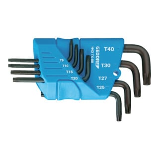Gedore H 43 TX-08 Set di cacciaviti angolari in supporto, 8 pezzi TX T10-T45