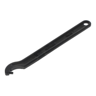 Gedore Hakenschlüssel mit Zapfen, für Kreuzlochmuttern, SW 16-18 mm, Spitzen-Ø 8 mm, Schraubenschlüssel, 40 Z 16-18