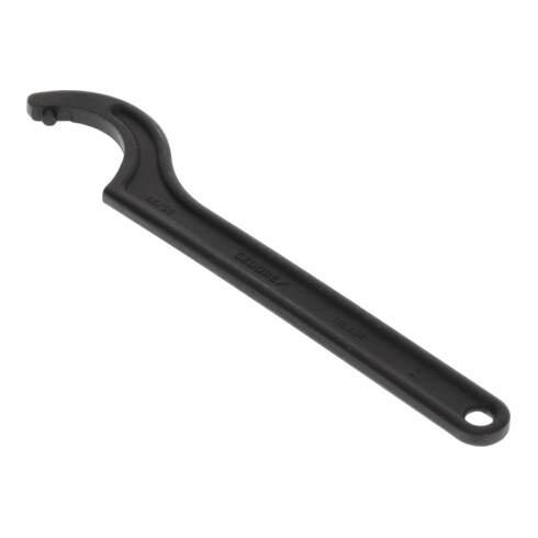 Gedore Hakenschlüssel mit Zapfen, für Kreuzlochmuttern, SW 45-50 mm, Spitzen-Ø 8 mm, Schraubenschlüssel, 40 Z 45-50