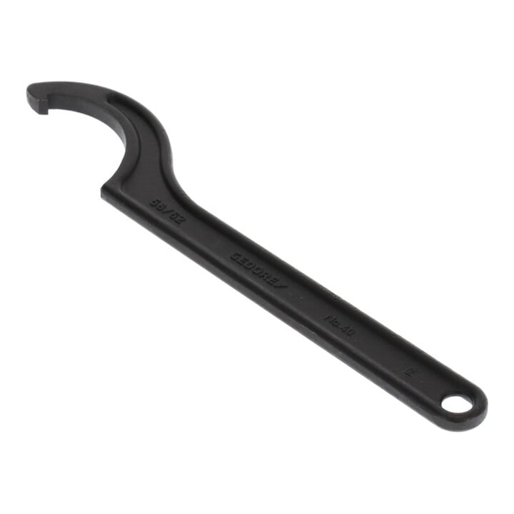 Gedore Hakensleutel met neus, voor moernoten, SW 58-62 mm, punt-Ø 5 mm, steeksleutel, 40 58-62