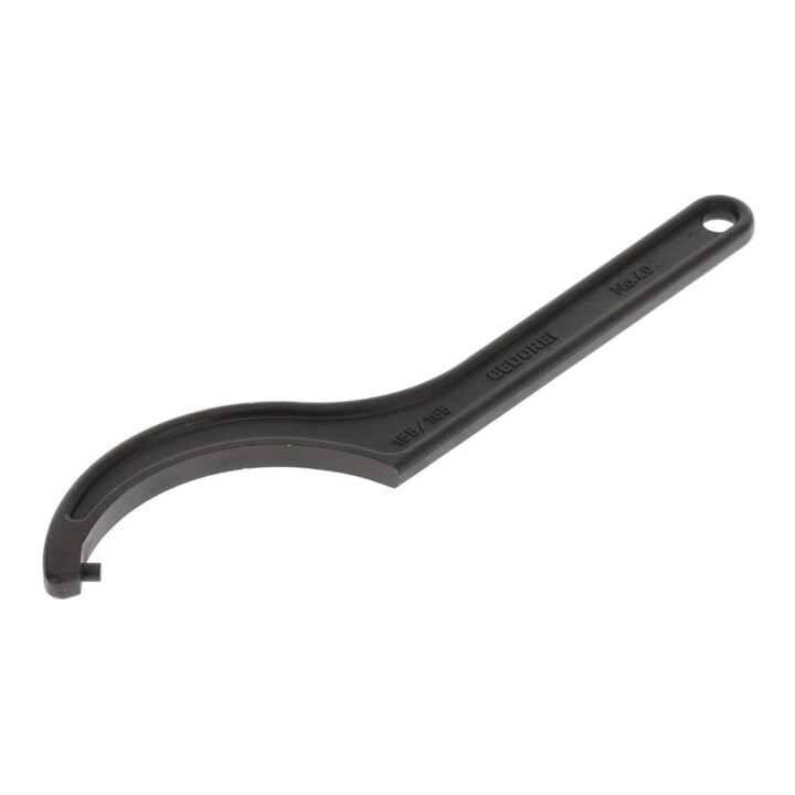 Gedore Hakensleutel met pen, voor kruisgatmoeren, SW 155-165 mm, punt-Ø 8 mm, steeksleutel, 40 Z 155-165