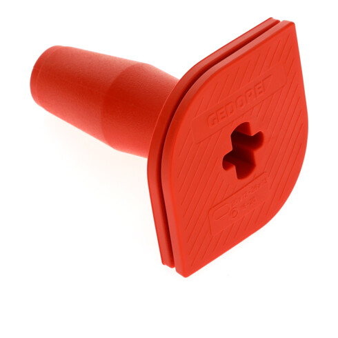 Gedore Handschutzgriff für Meißel ab 250 mm Länge, ergonomisch, doppelte Schutzplatte, hohe Sicherheit, PVC, 108 UNI