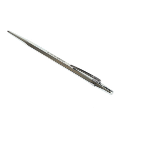 Gedore Hartmetall-Reißnadel, für Metall, 6-kant, 150 mm lang, Anreißwerkzeug mit Befestigungsclip, 208-150