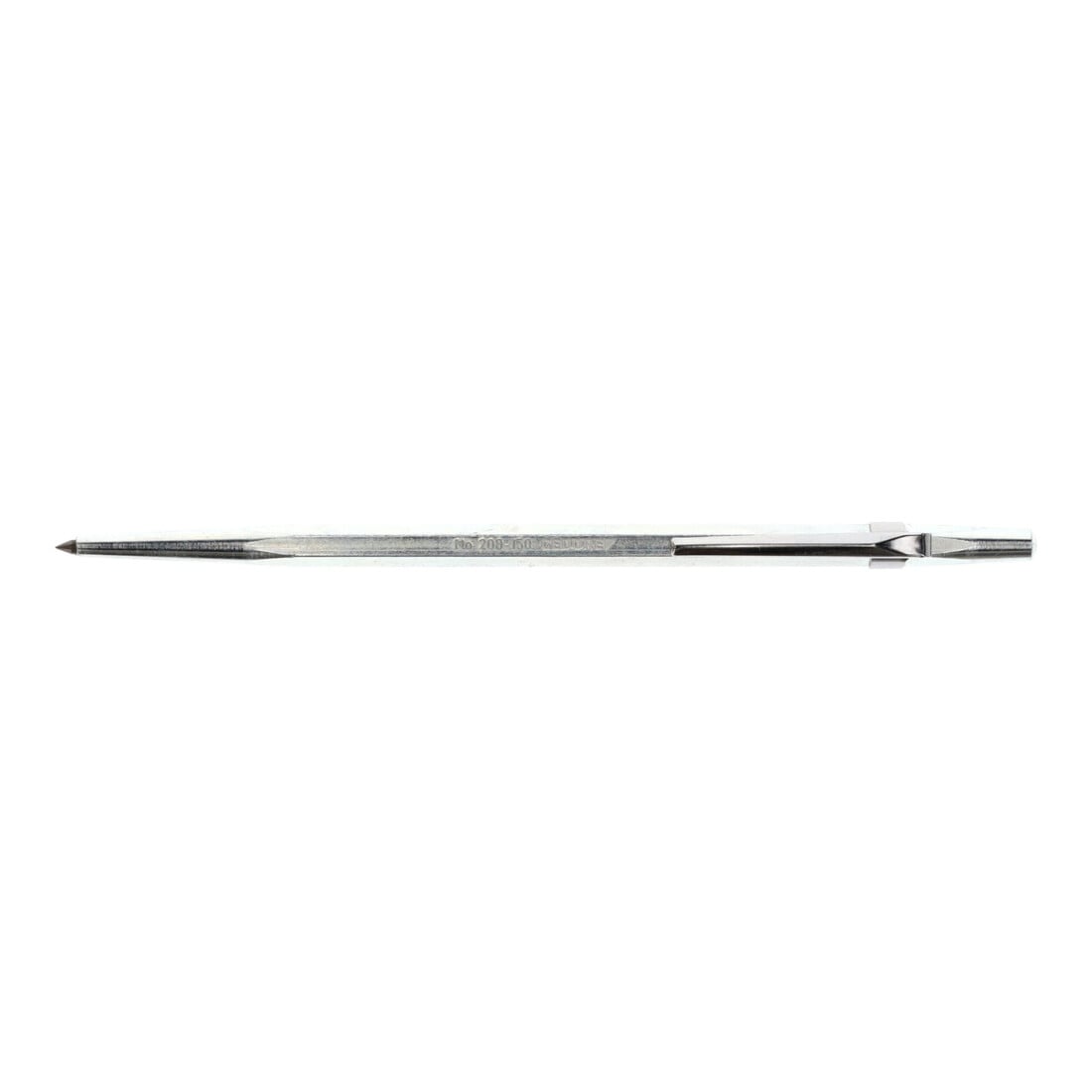 Gedore Hartmetall-Reißnadel, für Metall, 6-kant, 150 mm lang, Anreißwerkzeug mit Befestigungsclip, 208-150