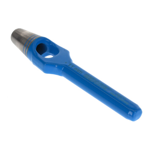 Gedore Henkellocheisen für weiche Materialen, Ø 11 mm, Gummi Leder Dichtungen Stoff, rund, 130 mm lang, Stanzeisen, 570011