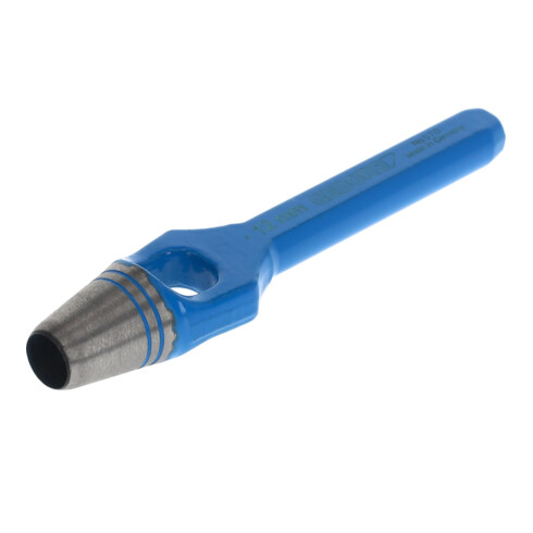 Gedore Henkellocheisen für weiche Materialen, Ø 12 mm, Gummi Leder Dichtungen Stoff, rund, 130 mm lang, Stanzeisen, 570012