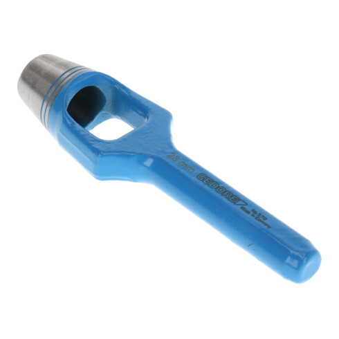 Gedore Henkellocheisen für weiche Materialen, Ø 23 mm, Gummi Leder Dichtungen Stoff, rund, 170 mm lang, Stanzeisen, 570023