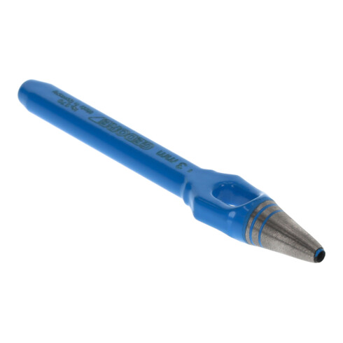 Gedore Henkellocheisen für weiche Materialen, Ø 3 mm, Gummi Leder Dichtungen Stoff, rund, 105 mm lang, Stanzeisen, 570003