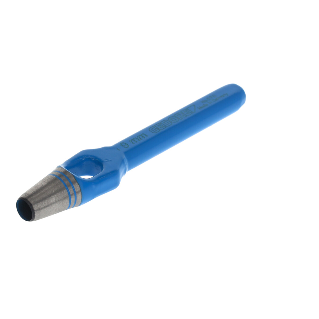 Gedore Henkellocheisen für weiche Materialen, Ø 9 mm, Gummi Leder Dichtungen Stoff, rund, 120 mm lang, Stanzeisen, 570009