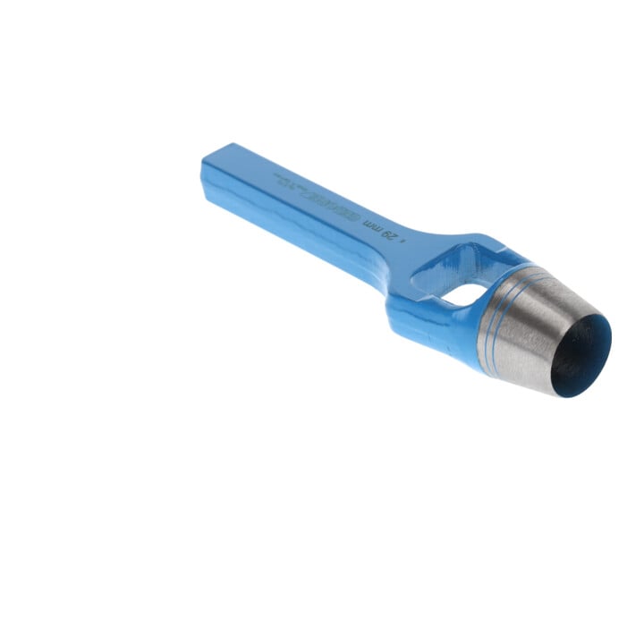 Gedore Henkellocheisen für weiche Materialen, Ø 29 mm, Gummi Leder Dichtungen Stoff, rund, 175 mm lang, Stanzeisen, 570029