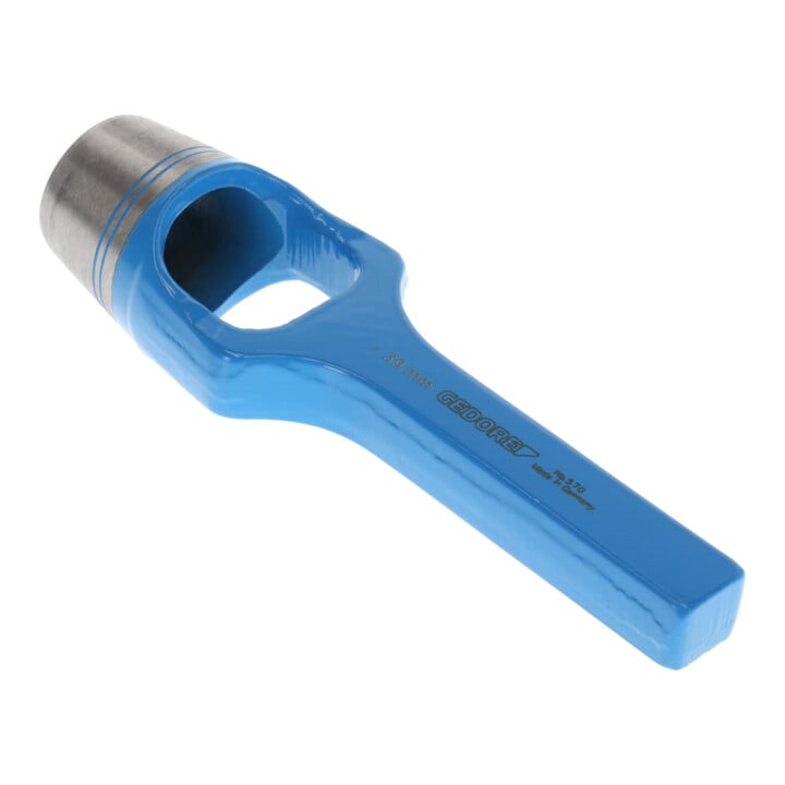 Gedore Henkellocheisen für weiche Materialen, Ø 39 mm, Gummi Leder Dichtungen Stoff, rund, 205 mm lang, Stanzeisen, 570039
