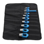Gedore Henkellocheisen-Satz, Set 10-teilig, Ø 3 - 25 mm, Gummi Leder Dichtungen Stoff, rund, Stanzeisen, 57303-2