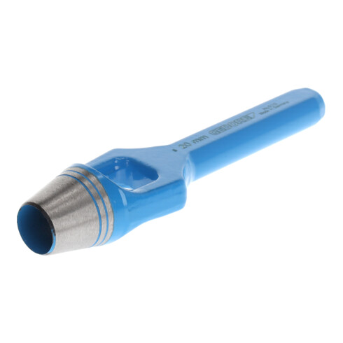 Gedore Henkellocheisen voor zachte materialen, Ø 20 mm, rubber leer stof, rond, 160 mm lang, ponsijzer, 570020