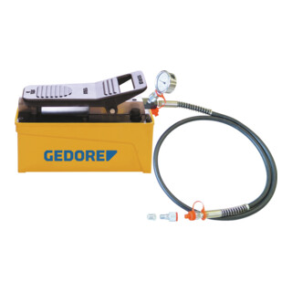 Gedore Hydr. pomp luchtgestuurd met manometer