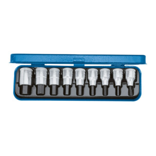 Gedore IN 19 PA Schraubendreher-Satz 1/2" 9-teilig Innen-6-kt ZOLL