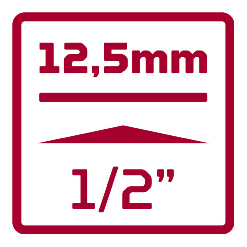 Gedore Inserti per cacciavite 1/2 + supporto 7 pezzi R62458107