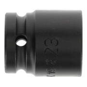 Gedore Inserto per avvitatore, bussola 1/2" 12,5 mm, profilo esagonale UD, 23 mm, per uso macchina, auto, K19 23-4