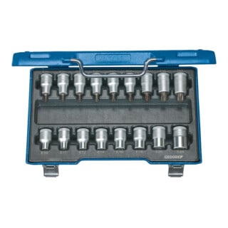 Gedore ITX 19 TX-017 Schraubendreher-Satz 1/2" 17-teilig Innen+Außen-TX