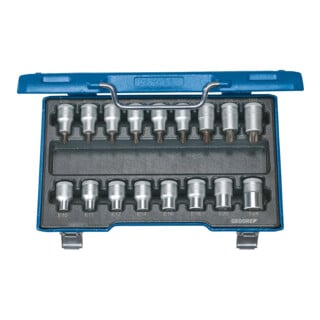 Gedore ITX 19 TX-017 Schraubendreher-Satz 1/2" 17-teilig Innen+Außen-TX