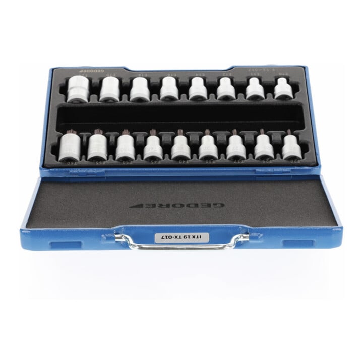 Gedore ITX 19 TX-017 Schraubendreher-Satz 1/2" 17-teilig Innen+Außen-TX