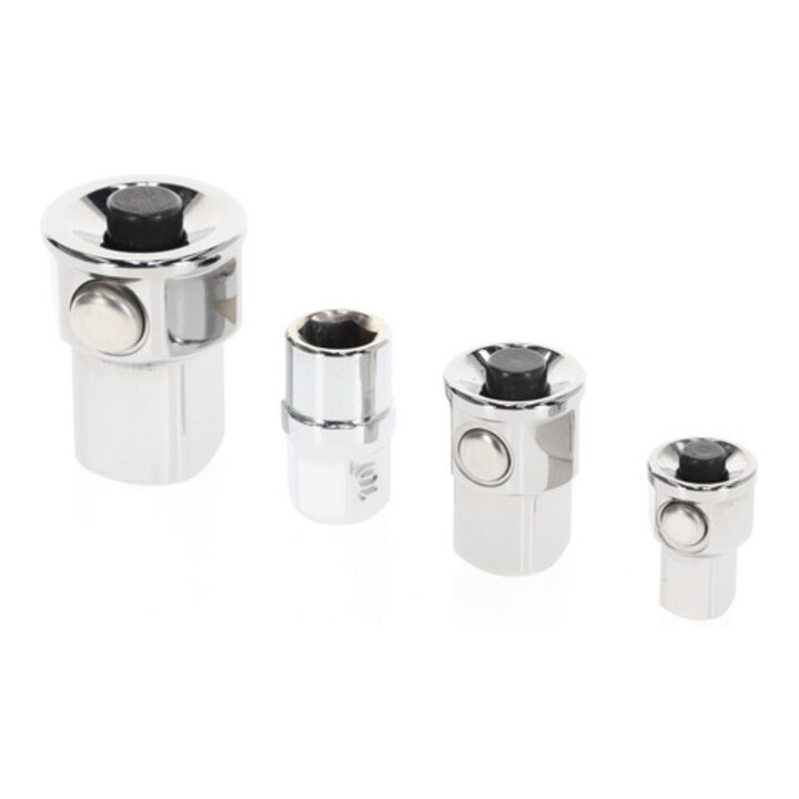 Gedore Jeu d’adaptateurs carré x hexagonal pour clés mixtes, 4 pièces R47001004