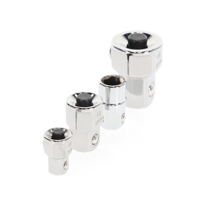 Gedore Jeu d’adaptateurs carré x hexagonal pour clés mixtes, 4 pièces R47001004