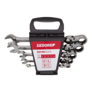 Gedore Jeu de clés à cliquet articulées SW 8-19 mm R07305005-1